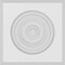 Ekena Millwork Standard Sedgwick Bullseye Rosette with Beveled Edge, 5"W x 5"H x 3/4"P ROSP050X050X075SDG03 - alternate 4